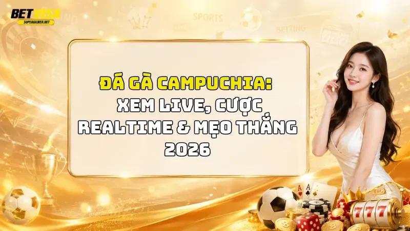 Đá Gà Campuchia BetVisa: Xem Live, Cược Realtime & Mẹo Thắng 2026